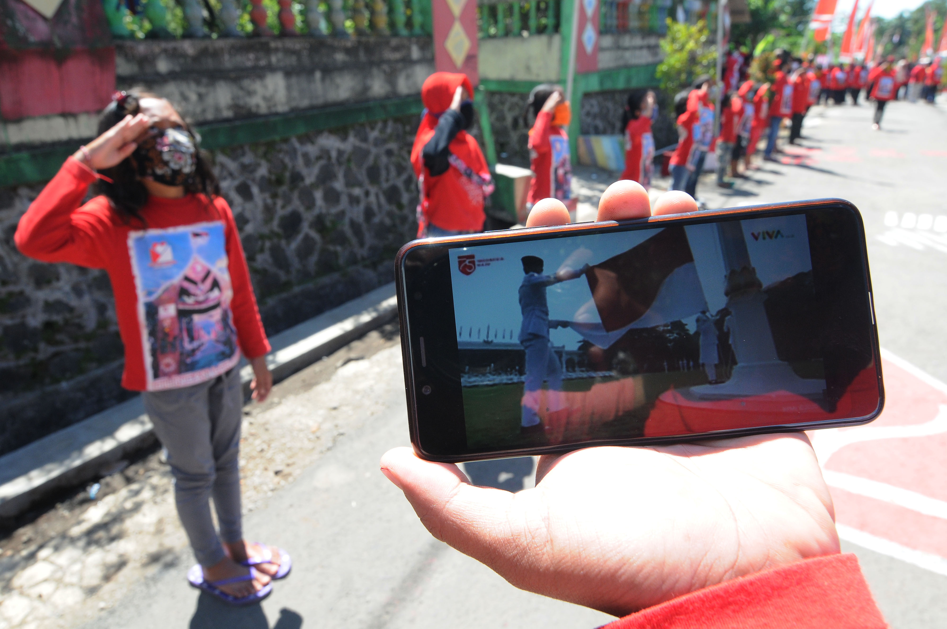 Upacara Bendera Merah Putih Secara Daring