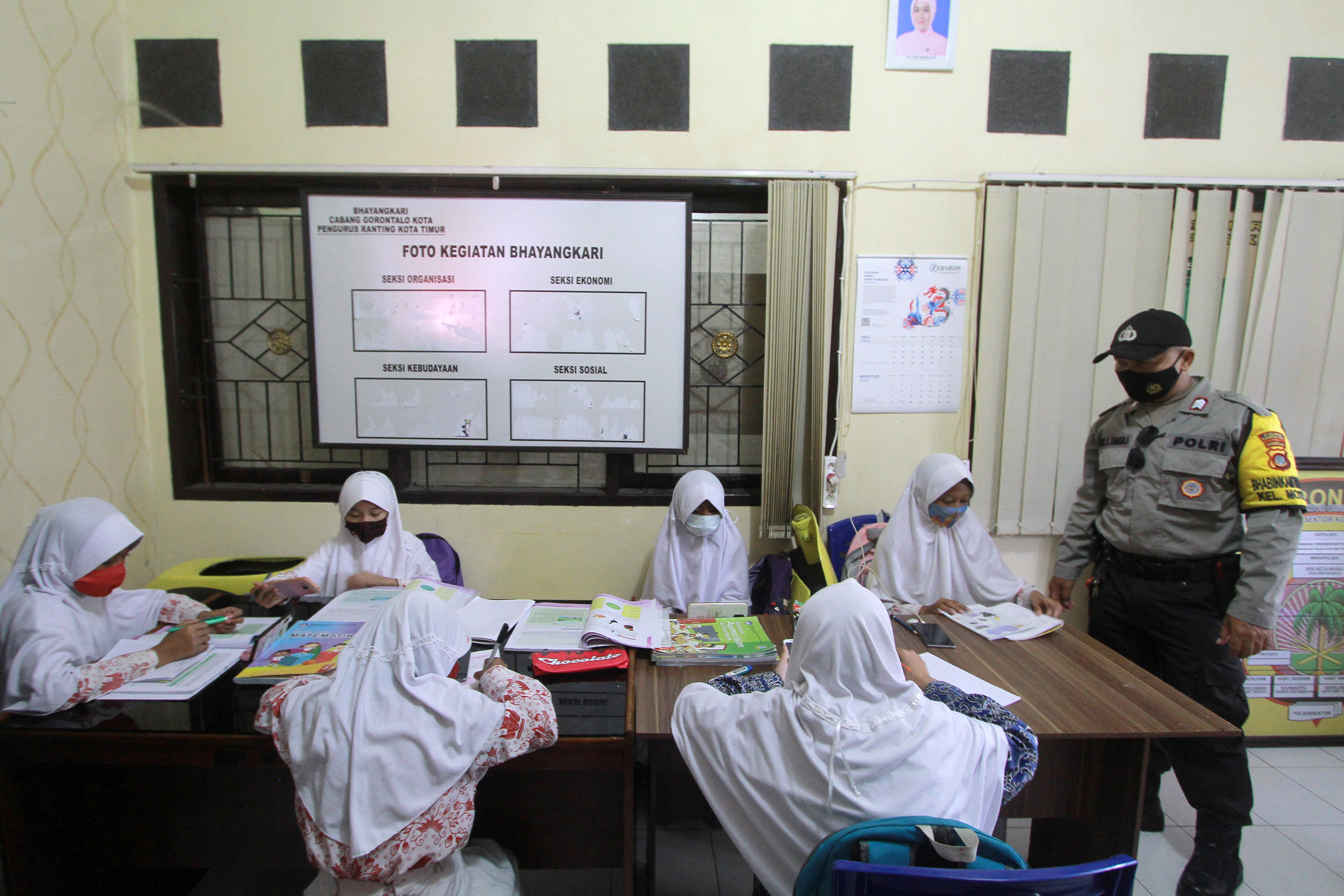 Belajar Daring di Polsek