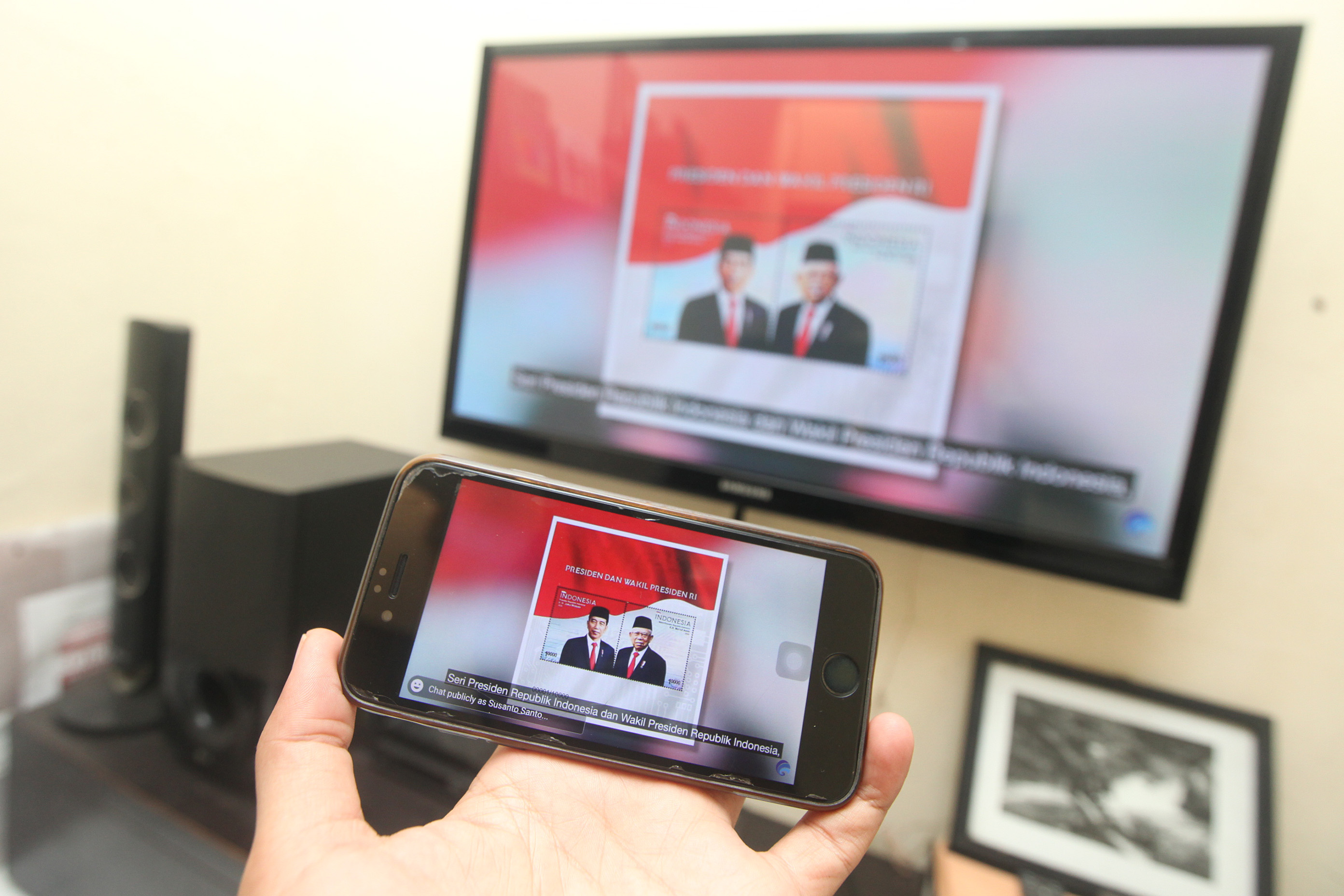 Peluncuran Prangko Presiden Joko Widodo dan Wakil Presiden Maruf 