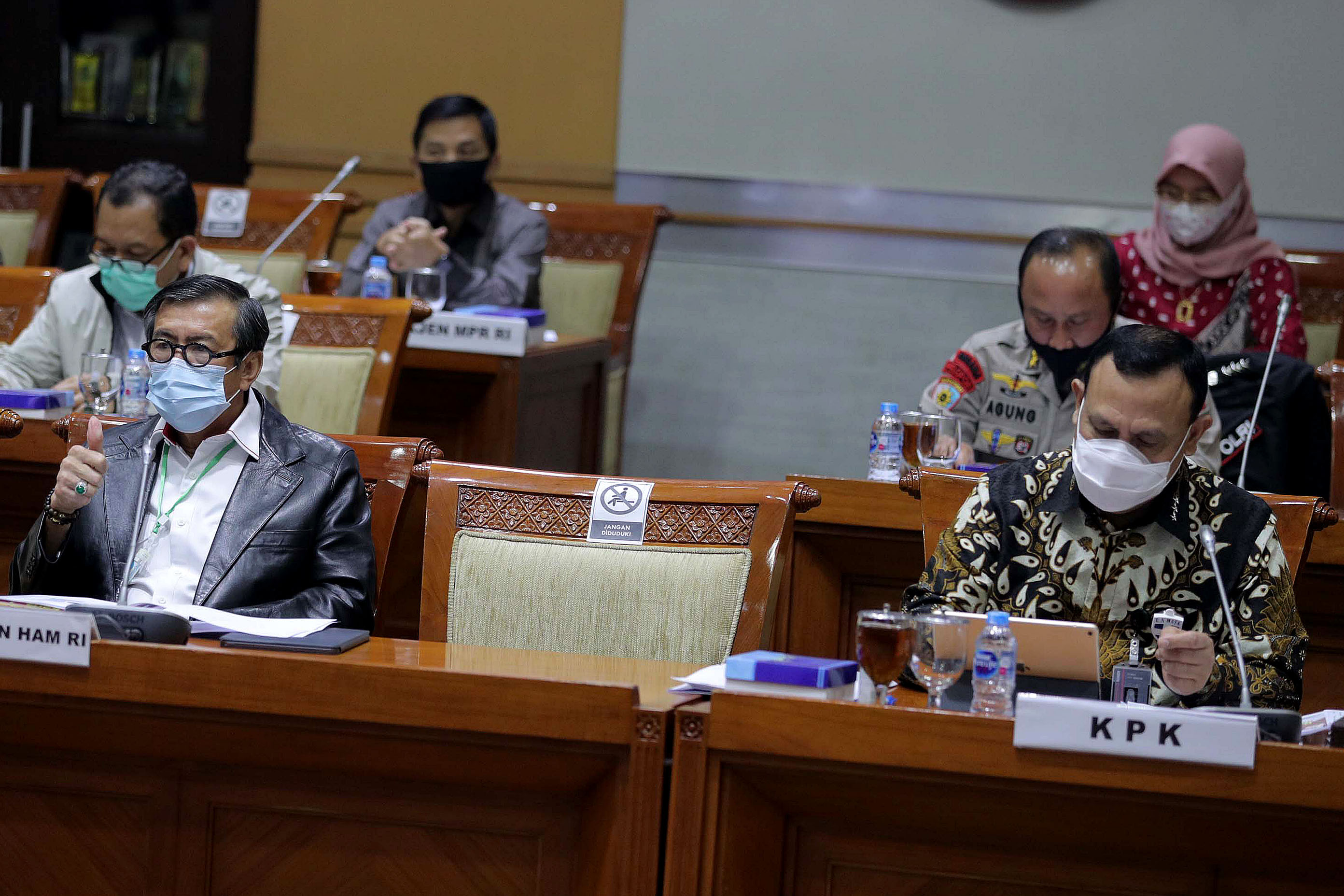 Raker Menkumham dan KPK