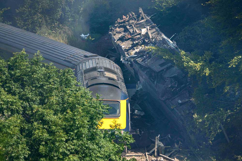 Kecelakaan Kereta Api Cepat di Skotlandia