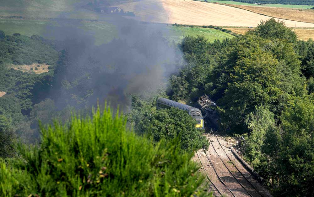 Kecelakaan Kereta Api Cepat di Skotlandia