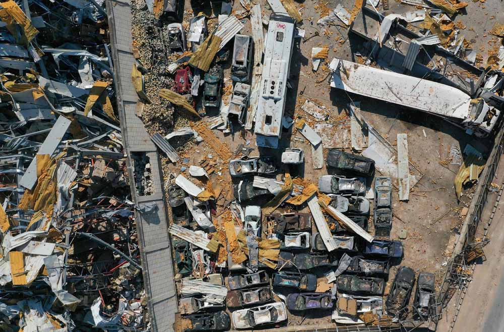 Sisa-Sisa Kerusakan Setelah Tiga Pekan Ledakan di Beirut 