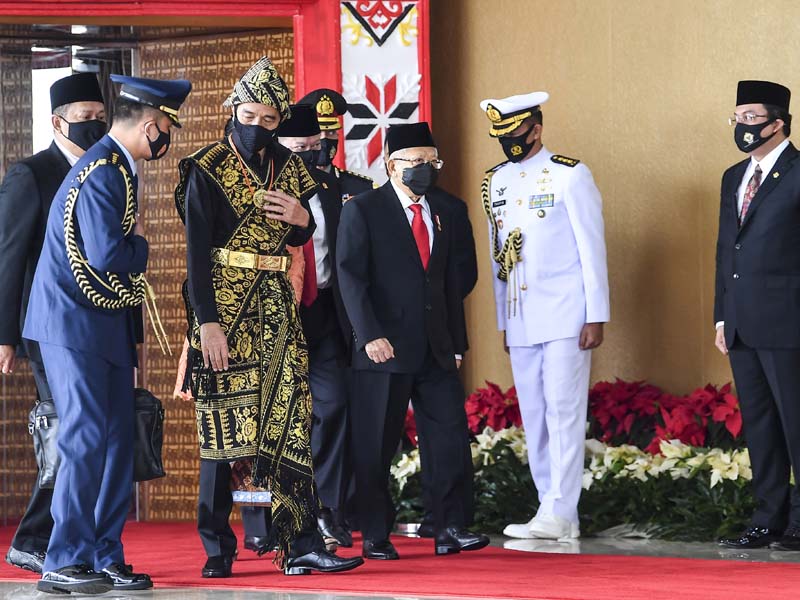 Presiden Joko Widodo Tiba di Lokasi Sidang Tahunan MPR