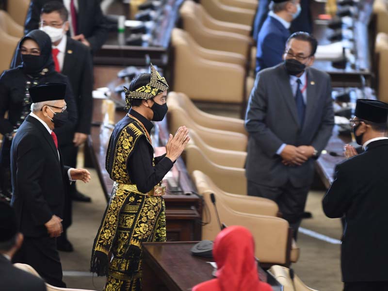 Presiden Joko Widodo Tiba di Lokasi Sidang Tahunan MPR