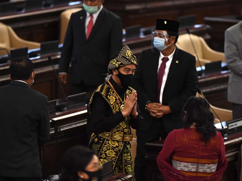 Presiden Joko Widodo Tiba di Lokasi Sidang Tahunan MPR