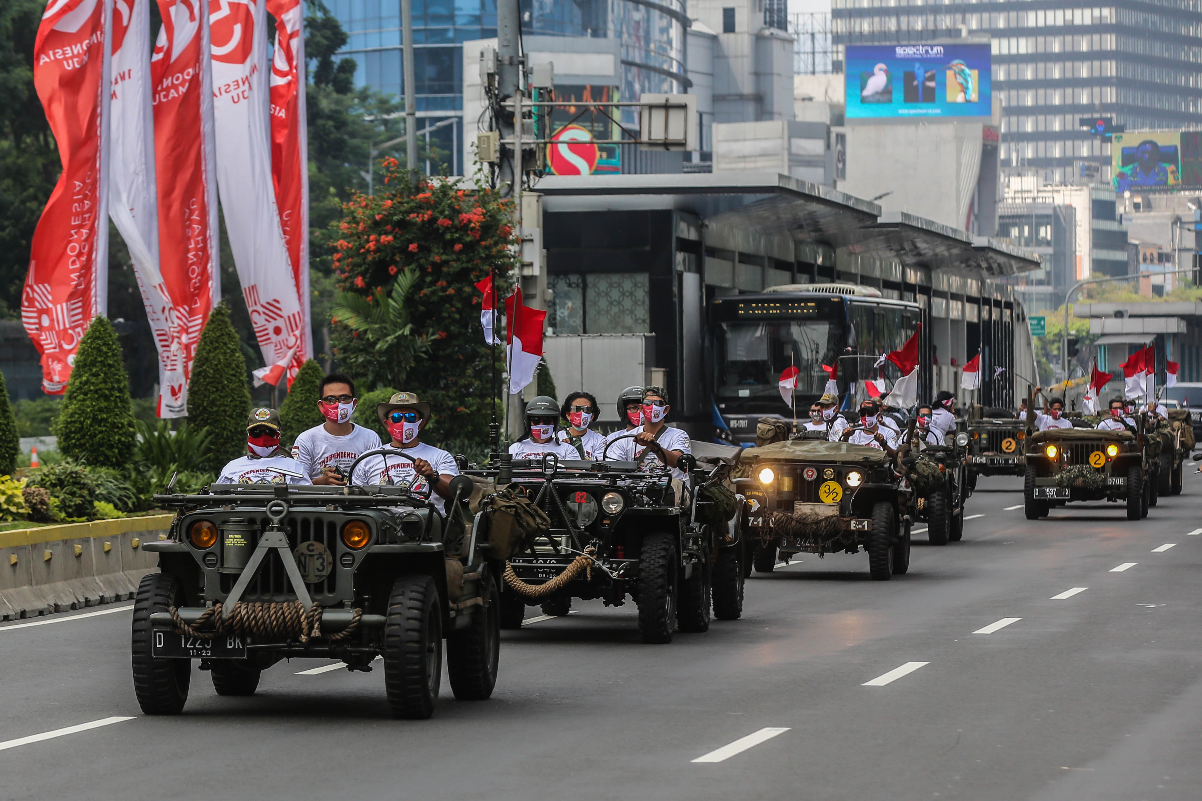 Peringat Detik-Detik Proklamasi di Bundaran HI