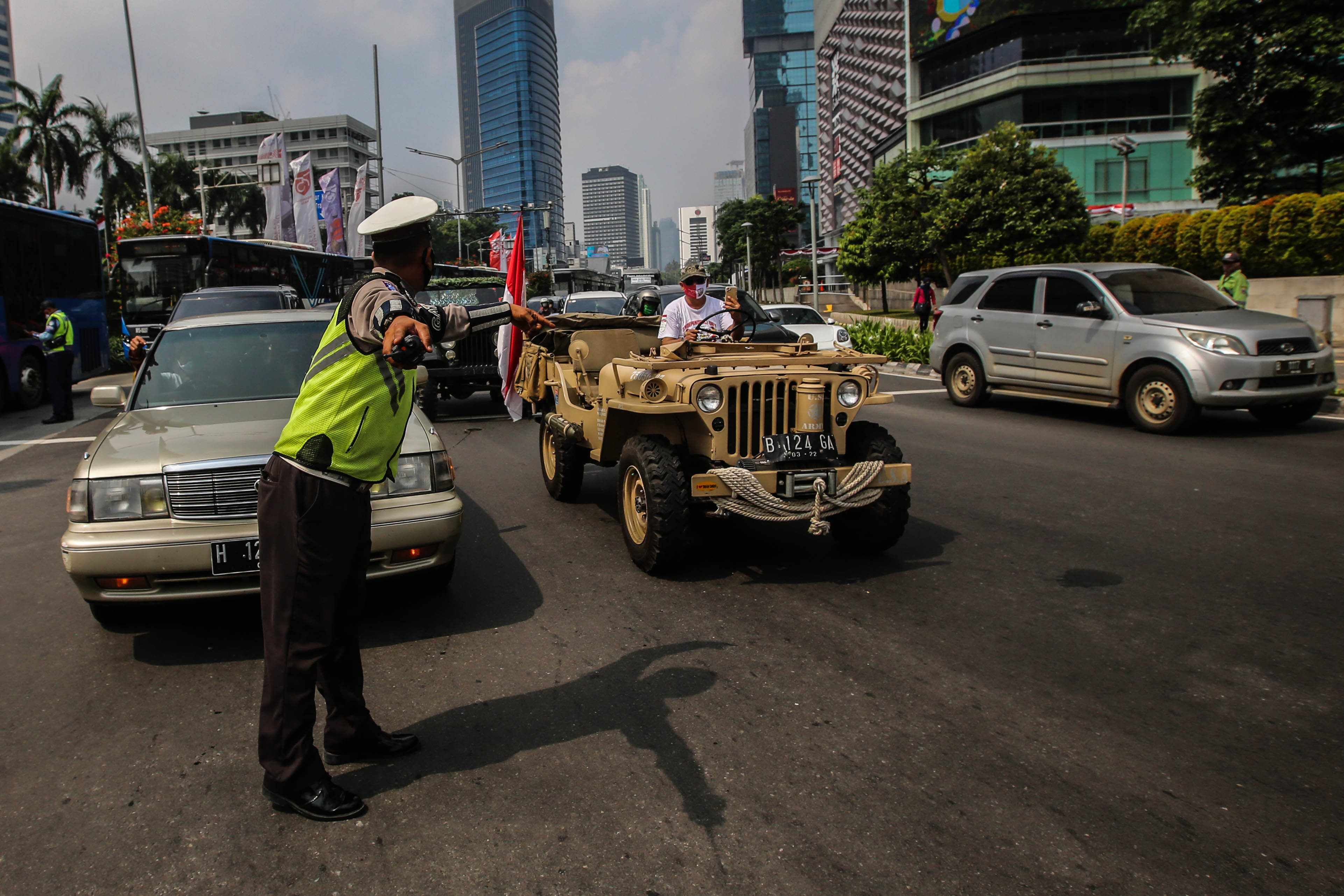 Peringat Detik-Detik Proklamasi di Bundaran HI