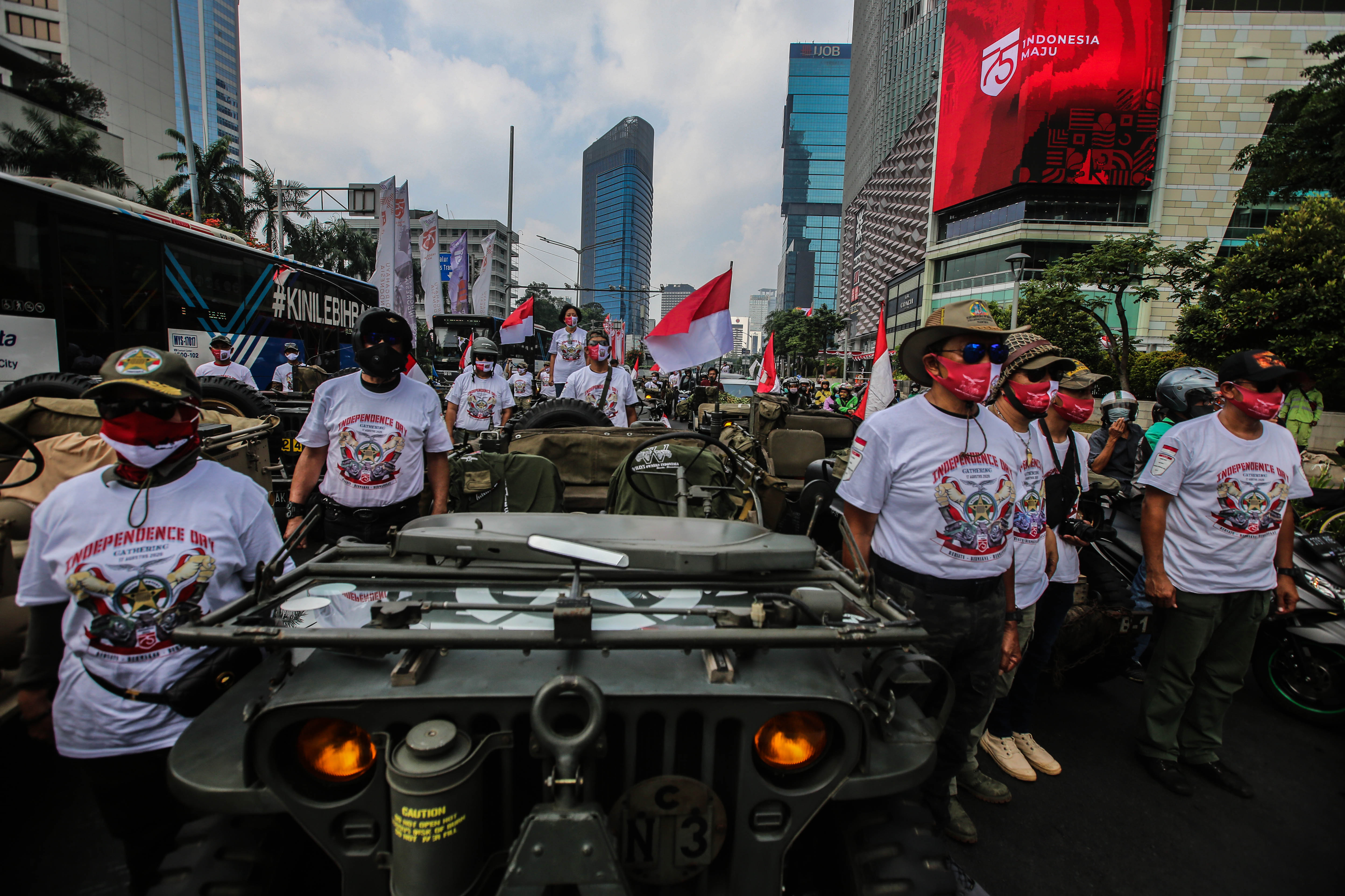 Peringat Detik-Detik Proklamasi di Bundaran HI