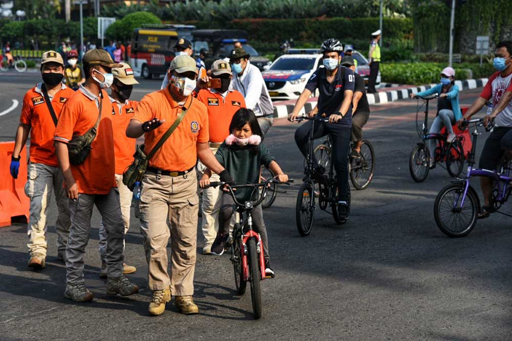 Kawasan Bundaran HI dan Jalan Thamrin Padat