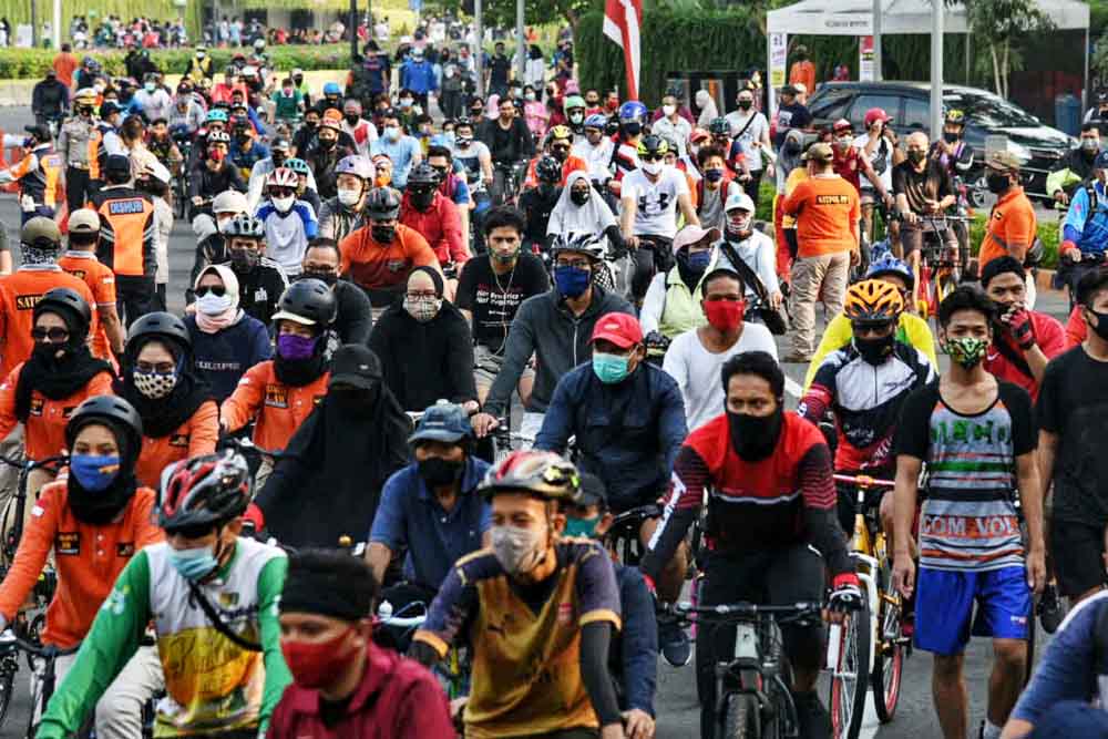 Kawasan Bundaran HI dan Jalan Thamrin Padat