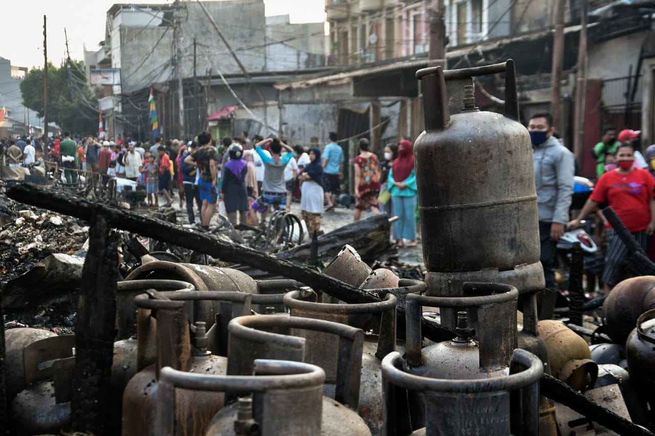 Kebakaran Pasar Timbul Barat, Grogol