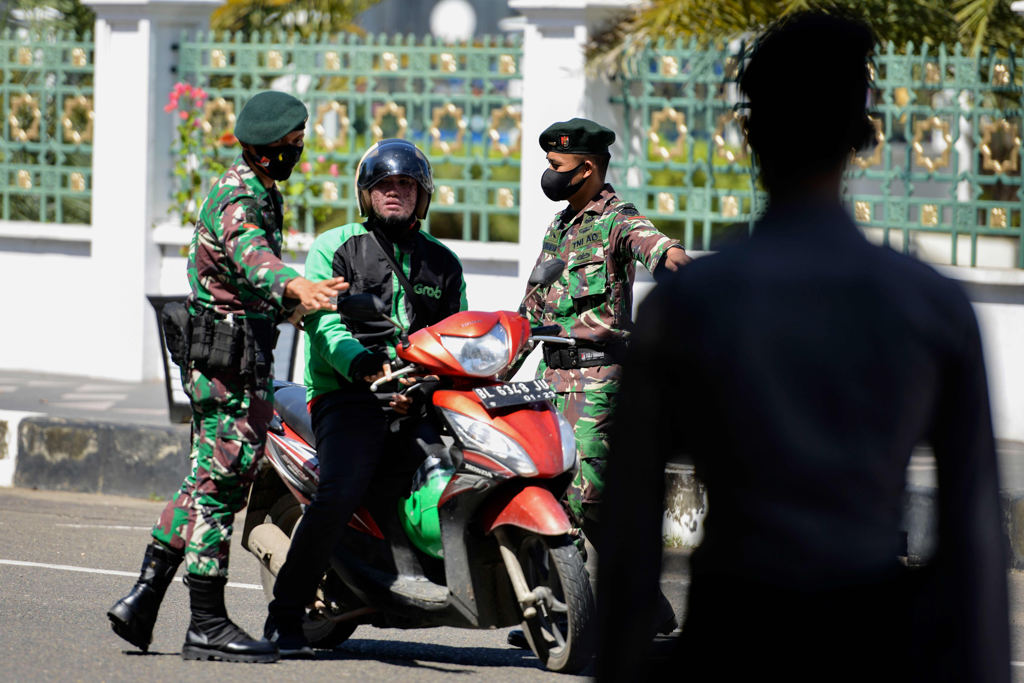 Razia Warga Tanpa Masker di Banda Aceh 