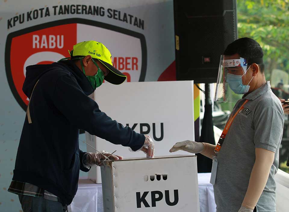 Simulasi Pemungutan Suara Dengan Protokol Kesehatan 