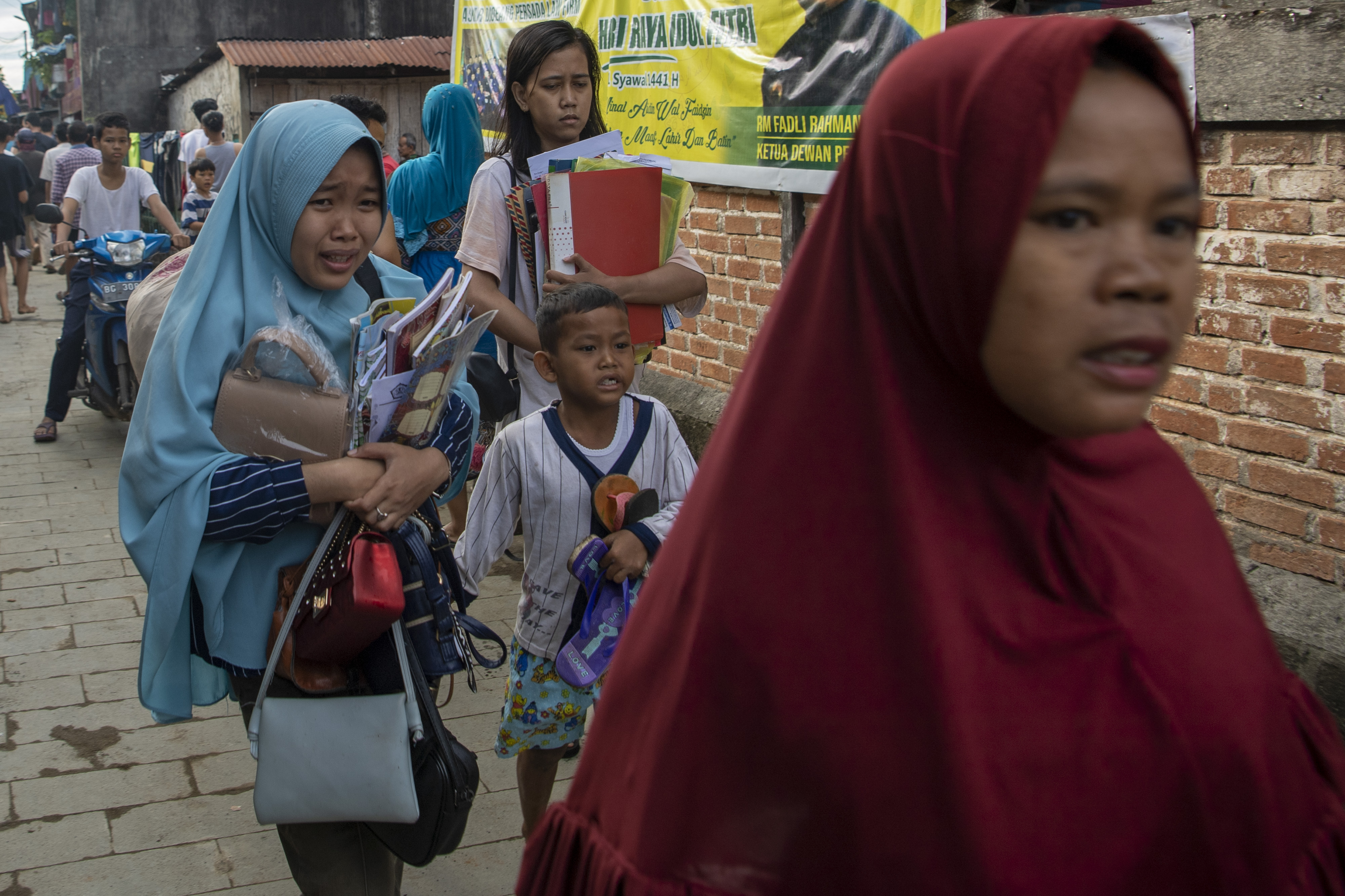 Kebakaran Pemukiman Padat Penduduk di Palembang
