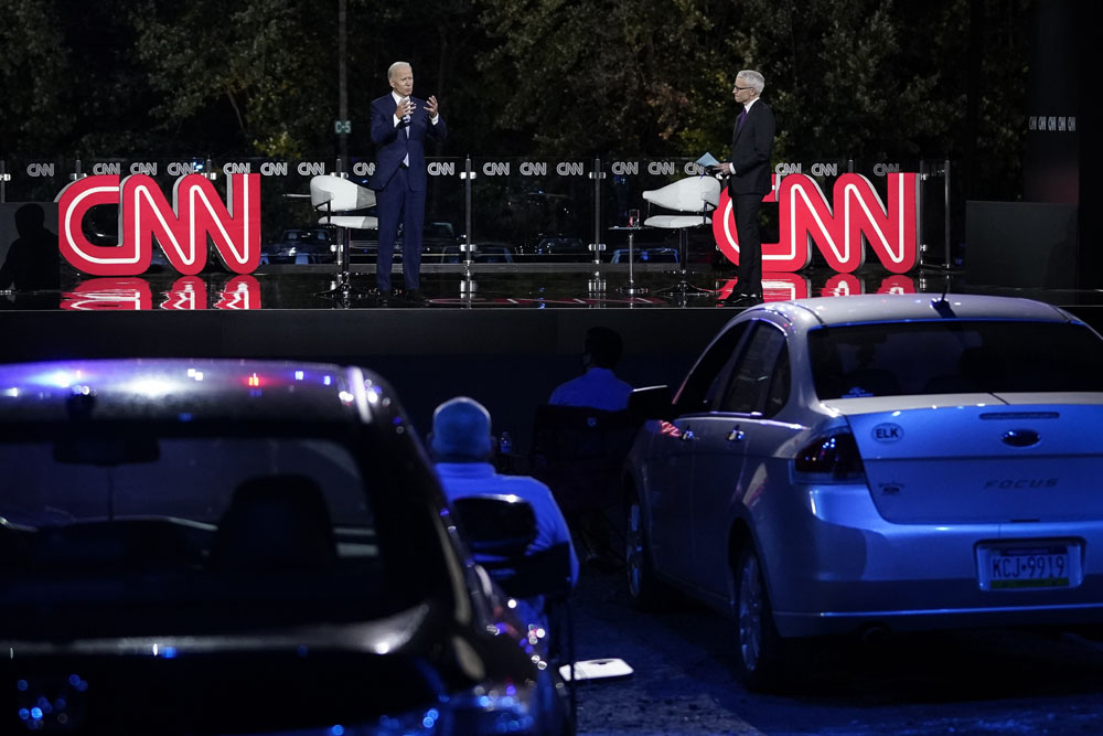 Joe Biden Gelar Kampanye Secara Drive-in