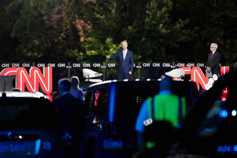 Joe Biden Gelar Kampanye Secara Drive-in