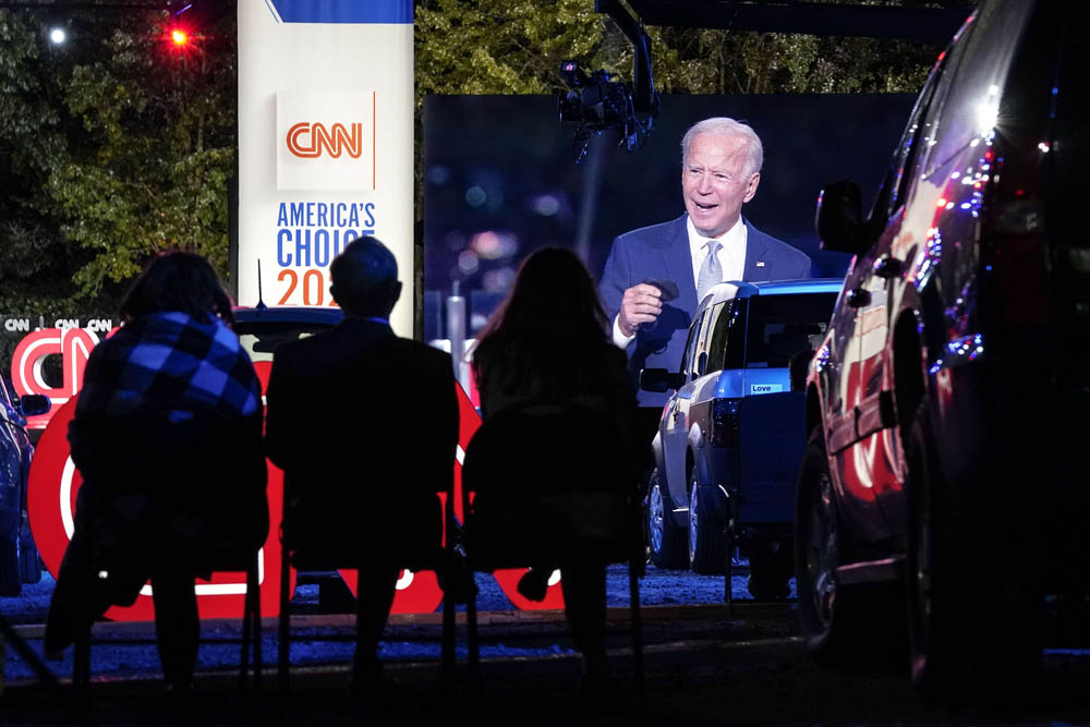 Joe Biden Gelar Kampanye Secara Drive-in