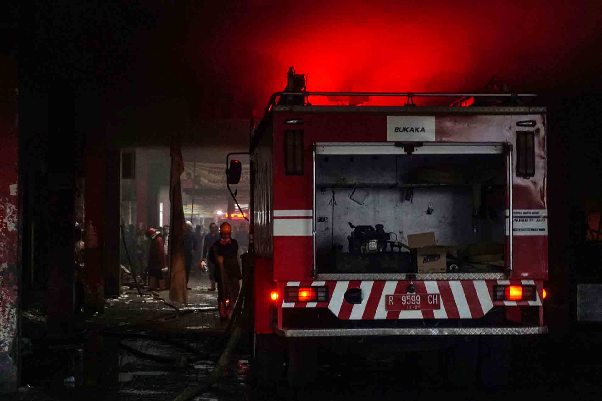 Pasar Terbesar di Purwokerto Terbakar