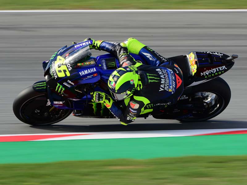 Valentino Rossi Start Baris Depan di MotoGP Catalunya 