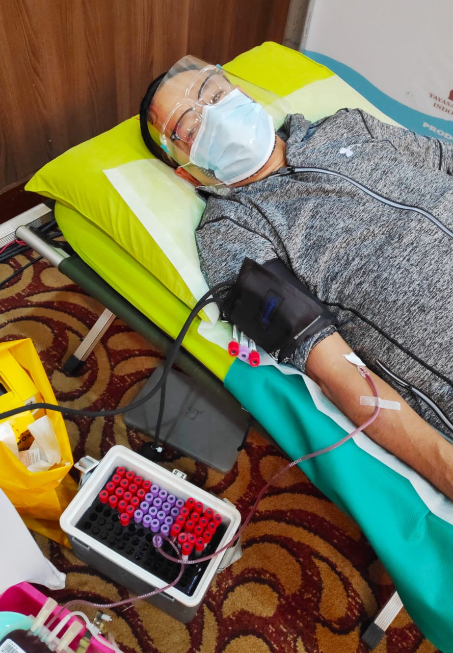 Saleh Husin Donor Darah Untuk Pasien Yang Membutuhkan