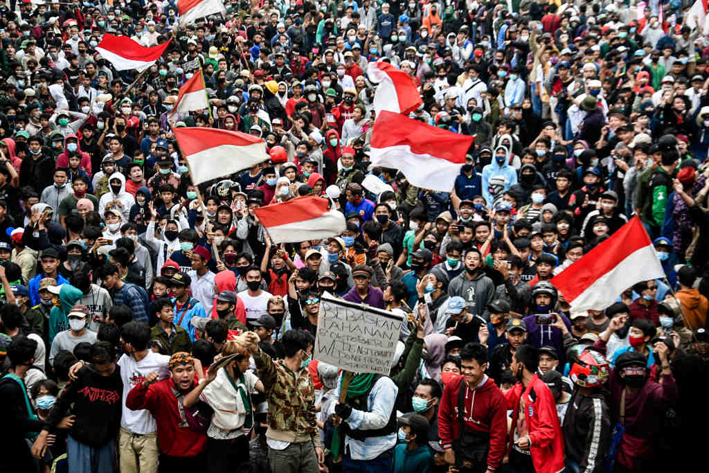 Aksi Penolakan RUU Cipta Kerja Berlanjut 