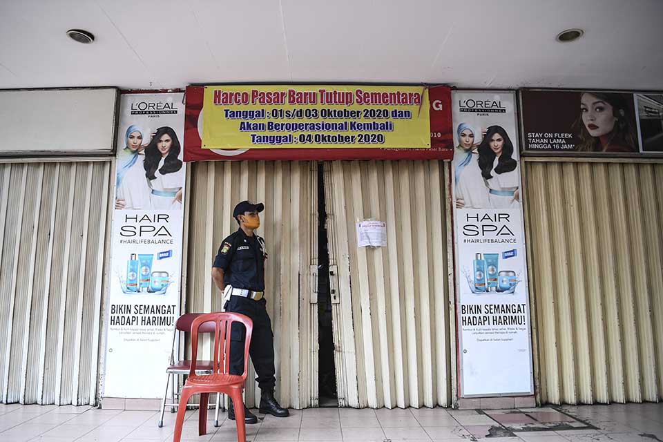 Harco Pasar Baru Ditutup Sementara