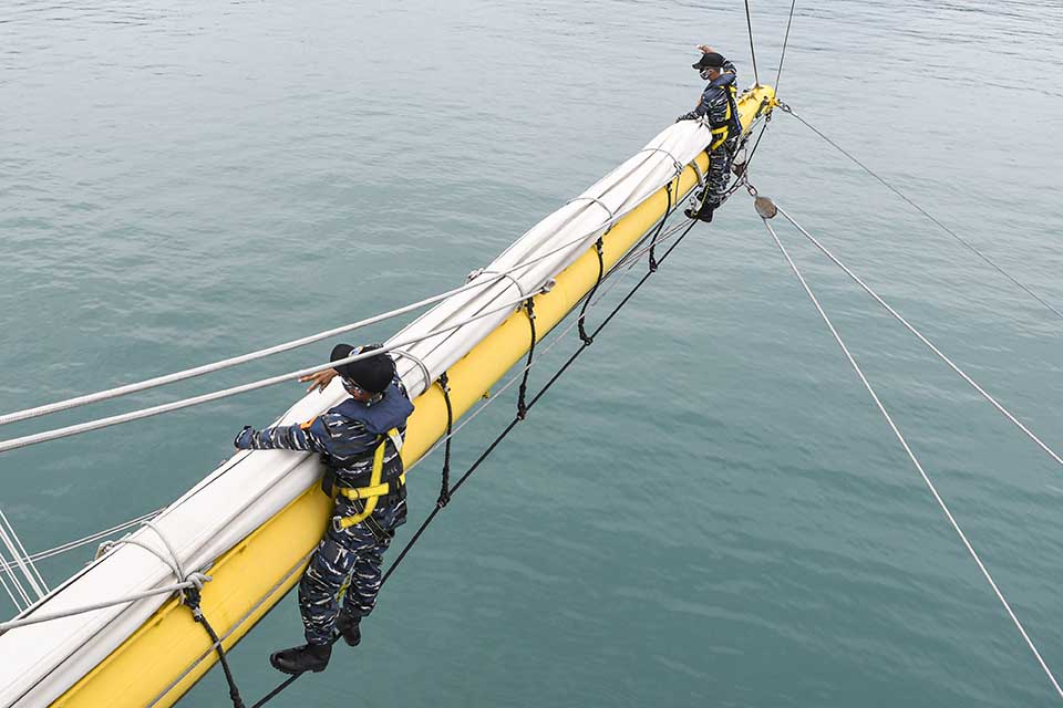 KRI Bima Suci Tiba di Lampung