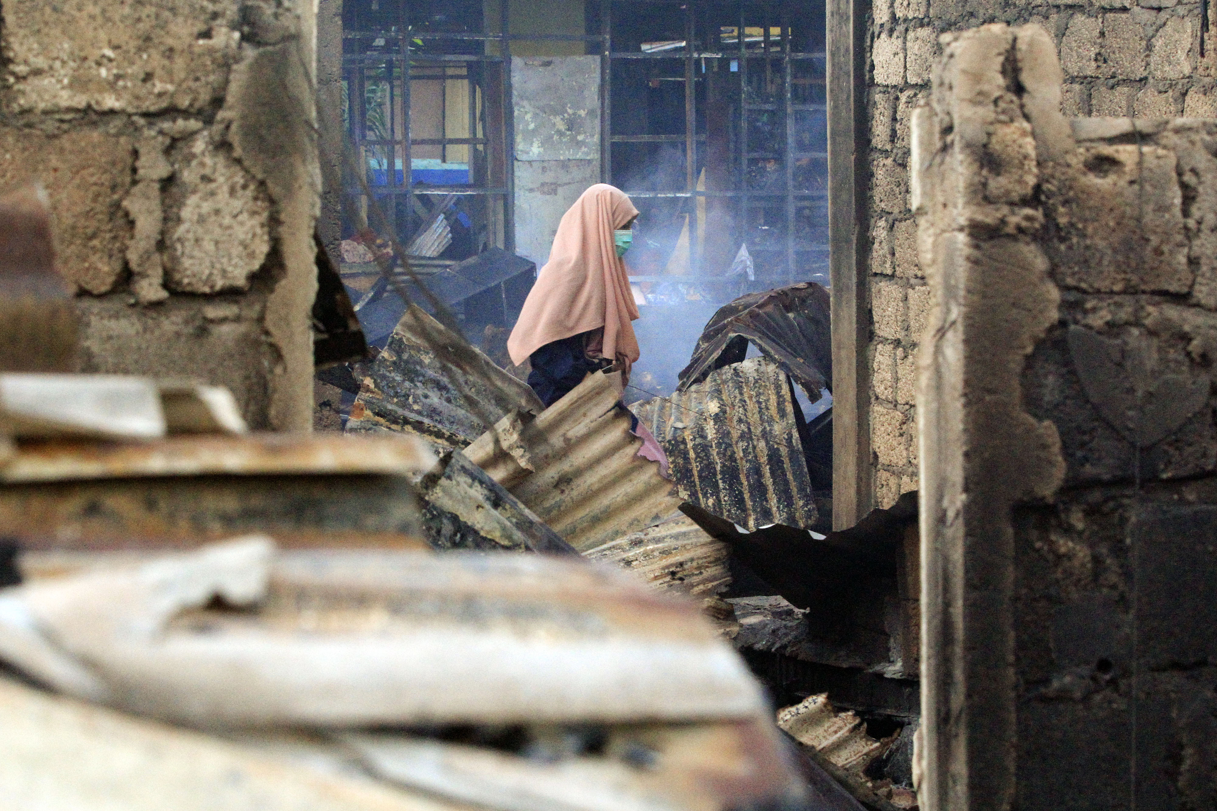 Sisa Kebakaran Dok IX Jayapura