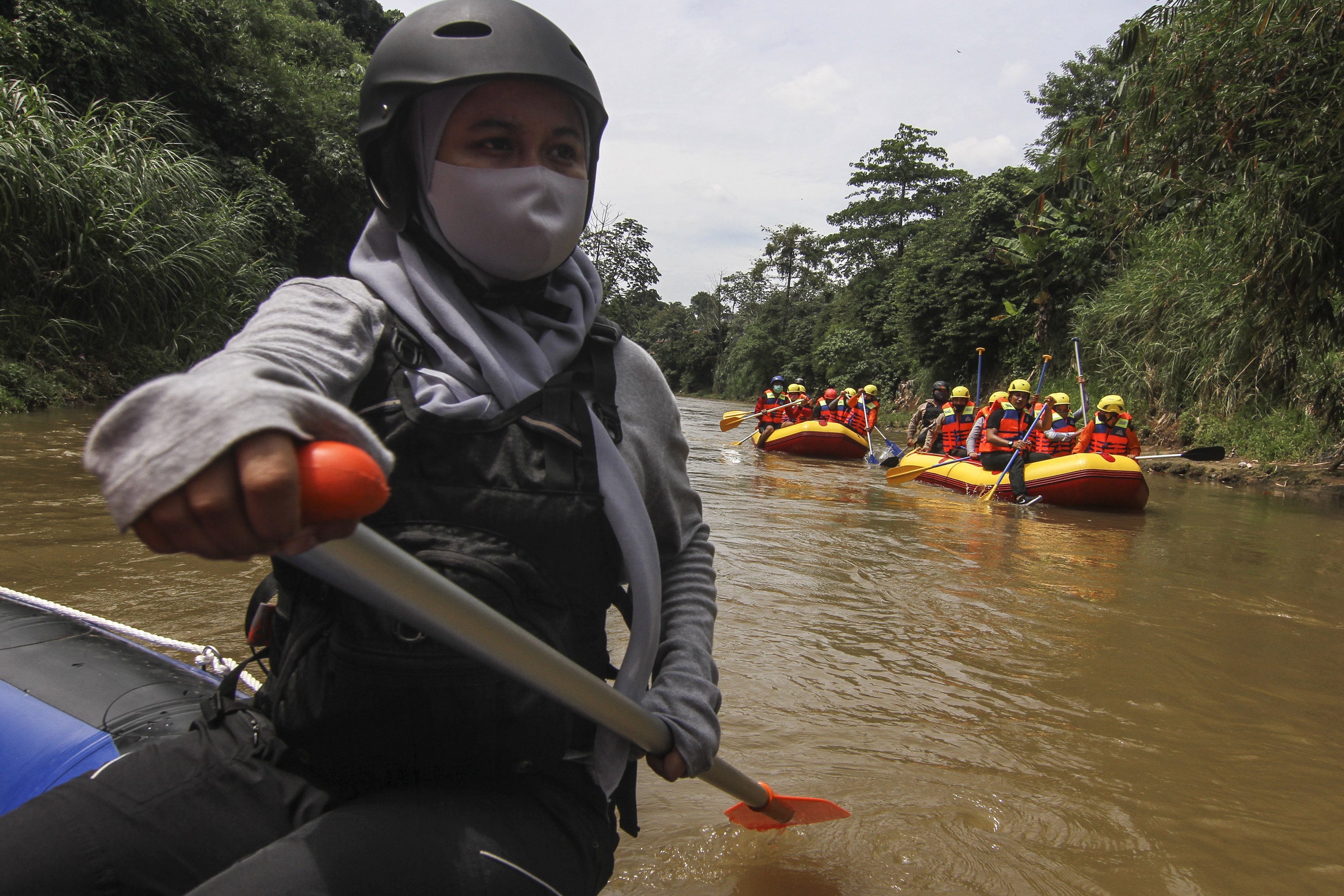 Pelatihan Penanggulangan Bencana di Sungai Ciliwung