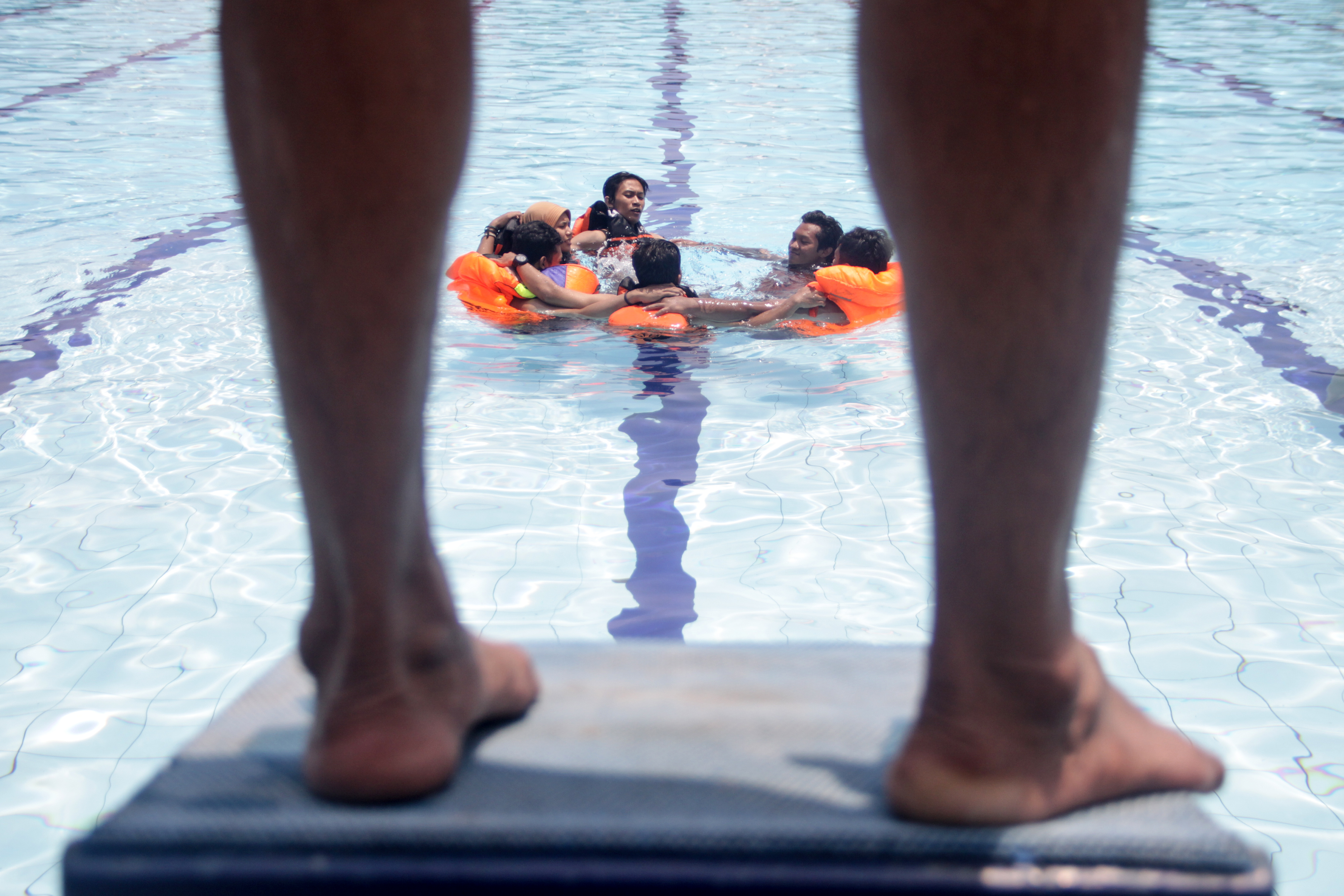 Simulasi Penyelamatan Korban Tenggelam