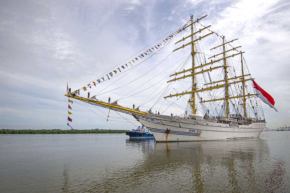 KRI Bima Suci Tiba di Medan