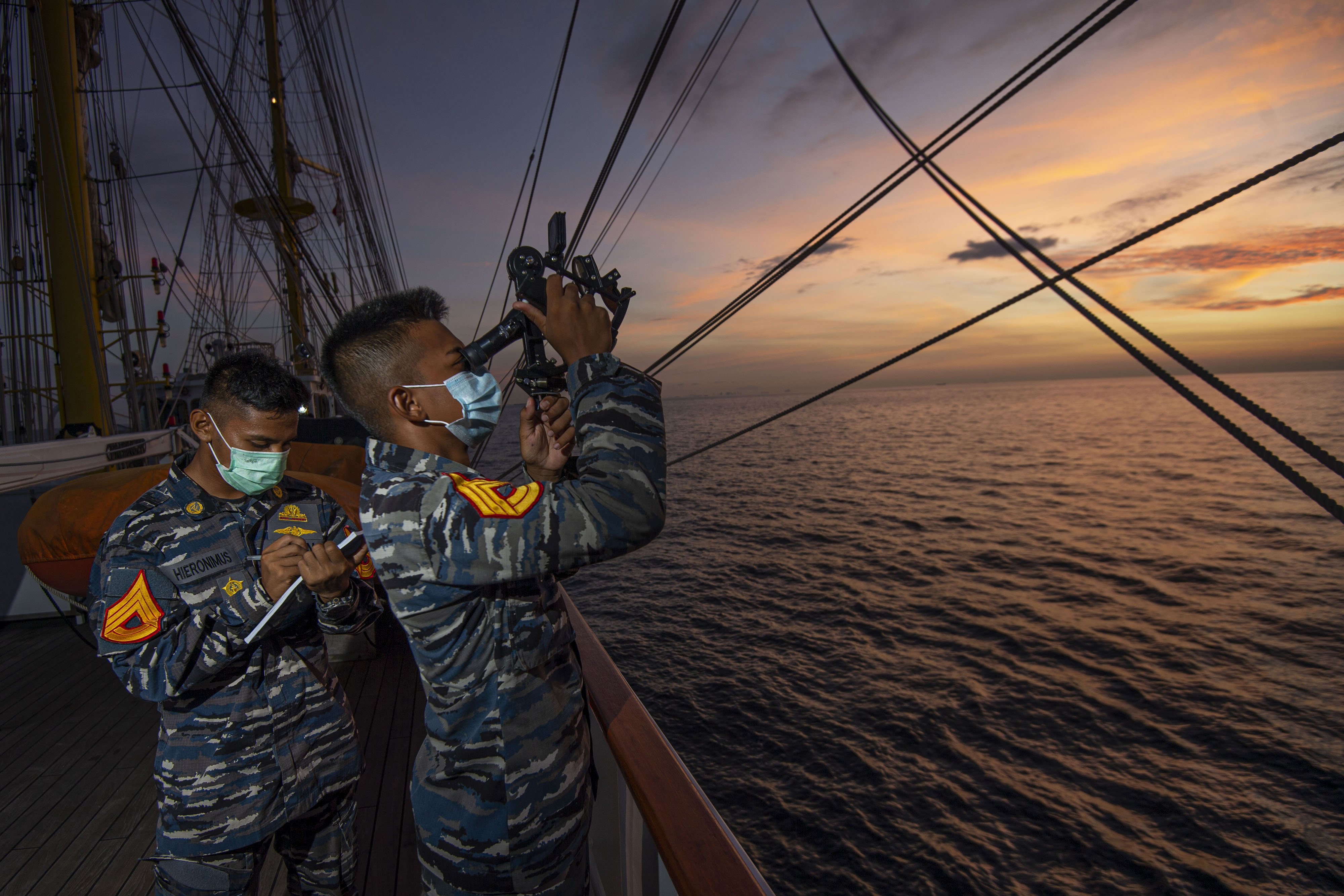 Latihan RAS KRI Bima Suci