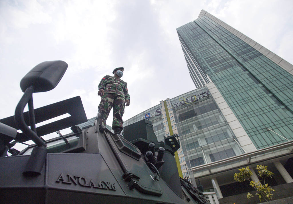 TNI Amankan Pusat Perbelanjaan Ibu Kota 