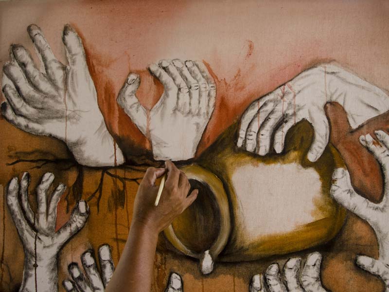 Aksi Melukis Bersama di Cimahi