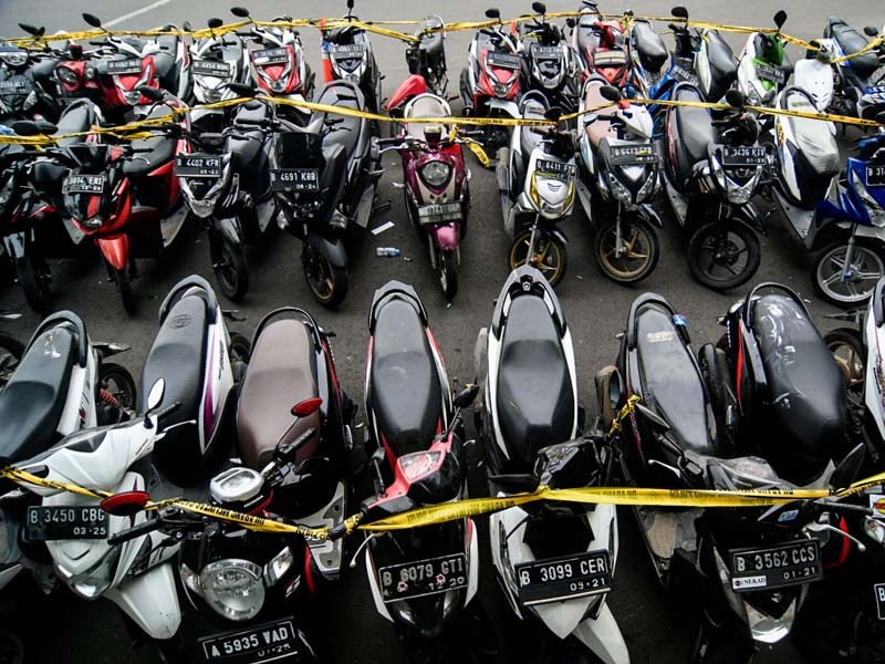 Polda Metro Amankan 69 Motor Pasca Demo UU Cipta Kerja