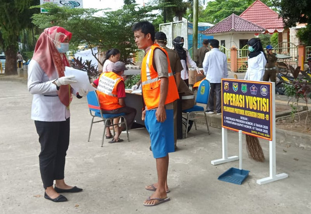 Operasi Yustisi Protokol Kesehatan di Muba