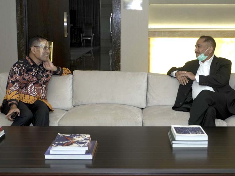 Saleh Husin Kedatangan Sahabatnya, Arief Yahya