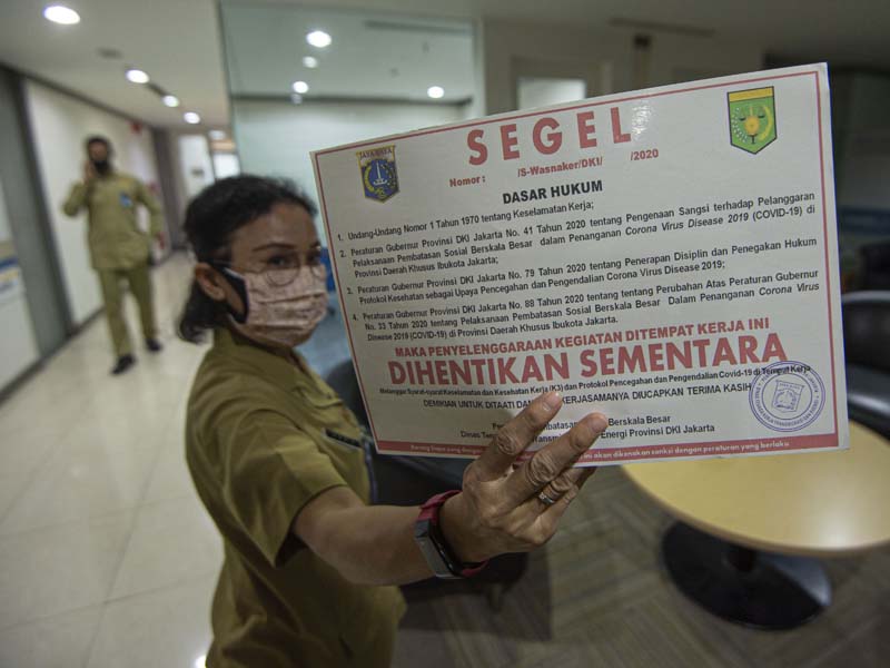 Sidak Klaster Perkantoran