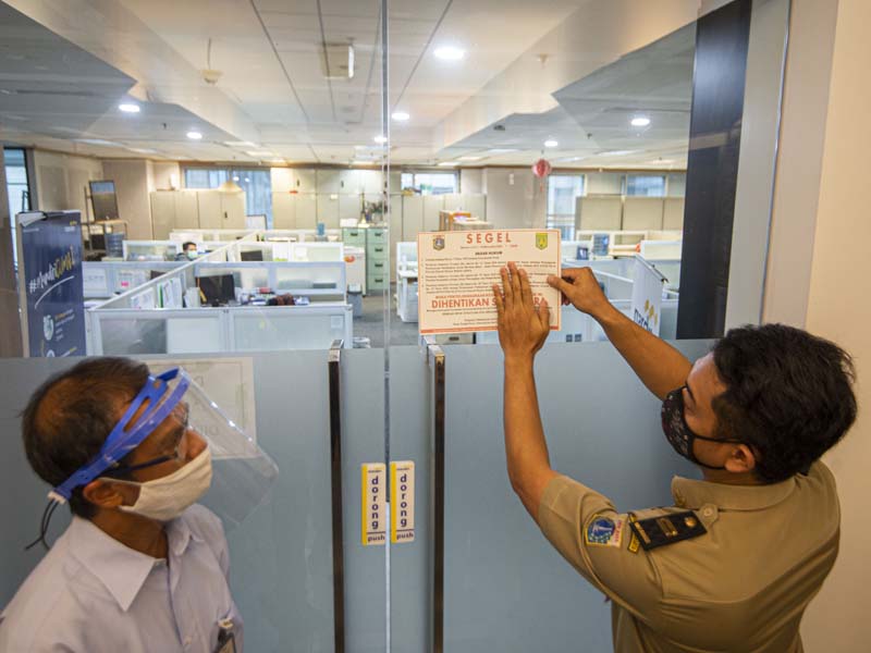 Sidak Klaster Perkantoran