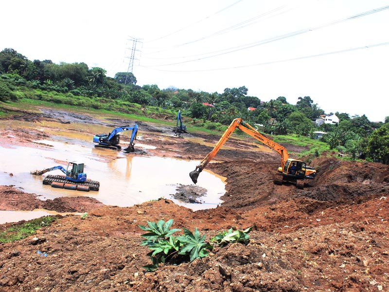 Penggalian Waduk Pondok Ranggon 