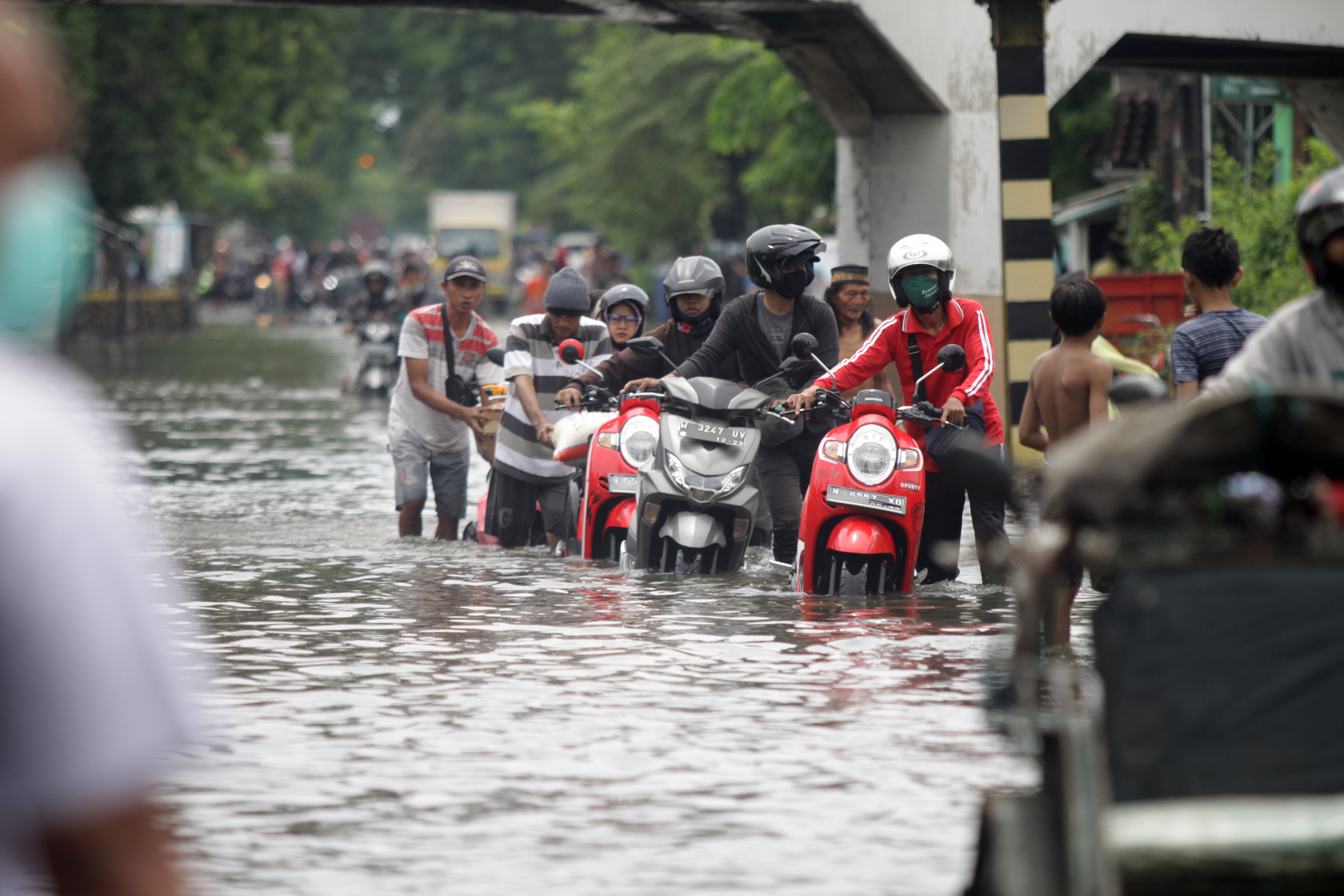 Banjir di Kawasan Jalan Raya Gempol Pasuruan