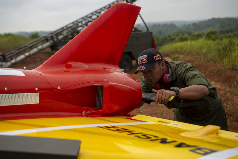 Pengoperasian Drone Banshee Whirlwind 