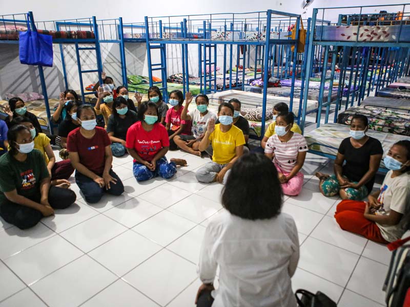 Sidak Rumah Penampungan Pekerja Migran Indonesia