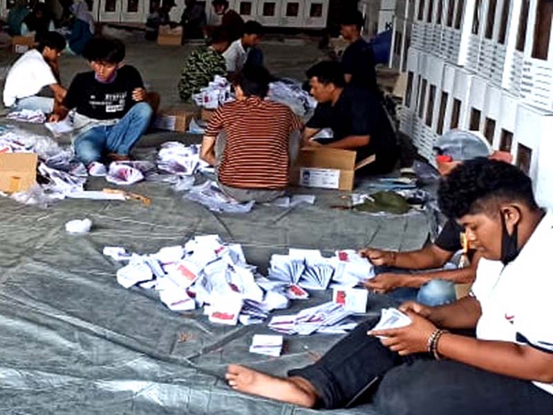 Sortir dan Pelipatan Surat Suara Pilkada