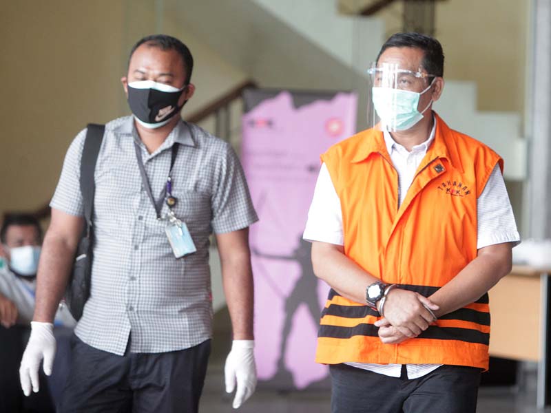 Pemeriksaan Kepala Dinas PUPR Kabupaten Lampung Selatan Syahroni