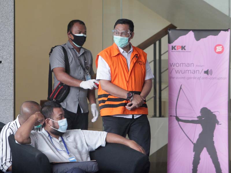 Pemeriksaan Kepala Dinas PUPR Kabupaten Lampung Selatan Syahroni