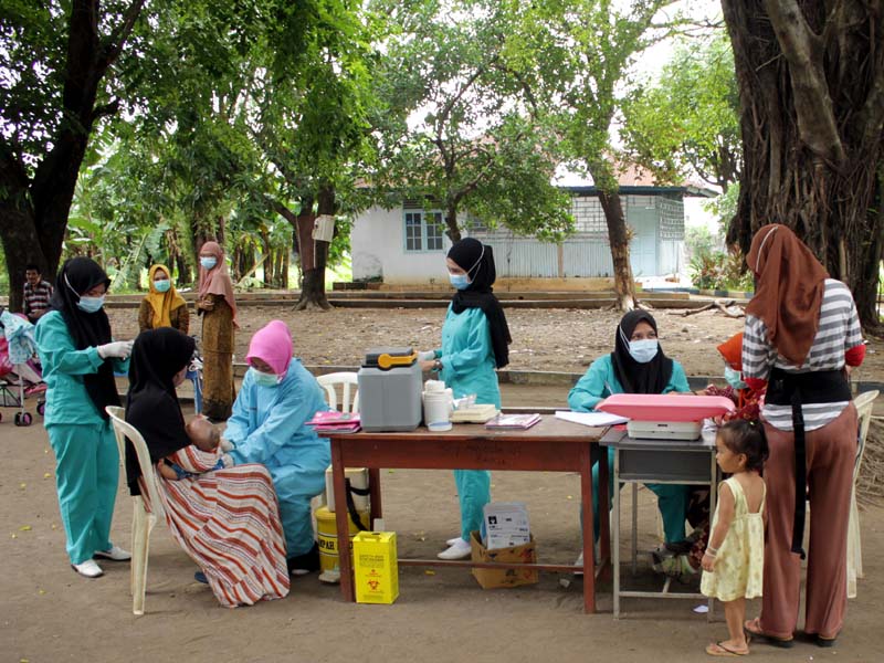 Imunisasi Diluar Ruangan Dengan Protokol Kesehatan