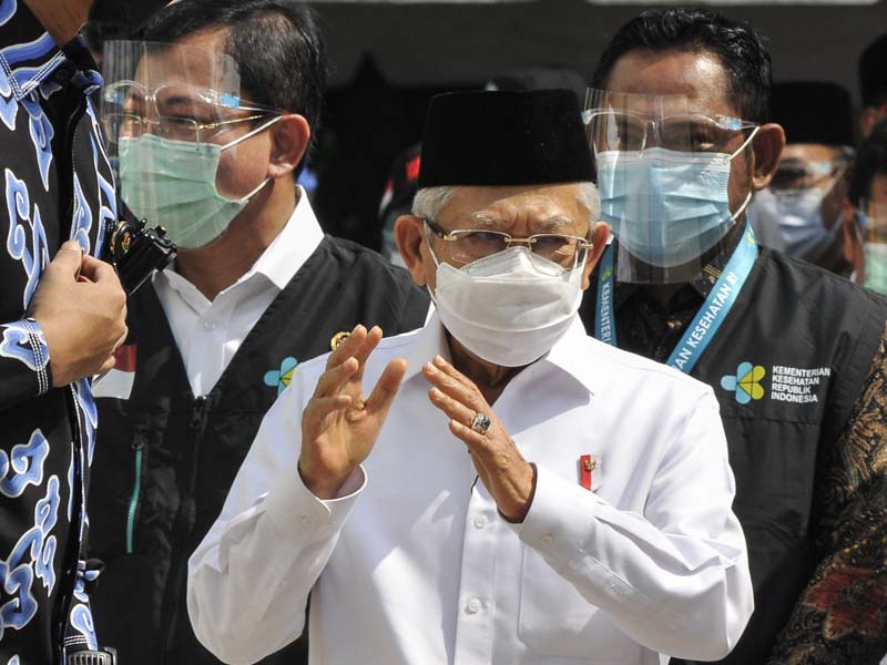 Wapres Tinjau Simulasi Vaksinasi Covid-19 Di Puskesmas Cikarang