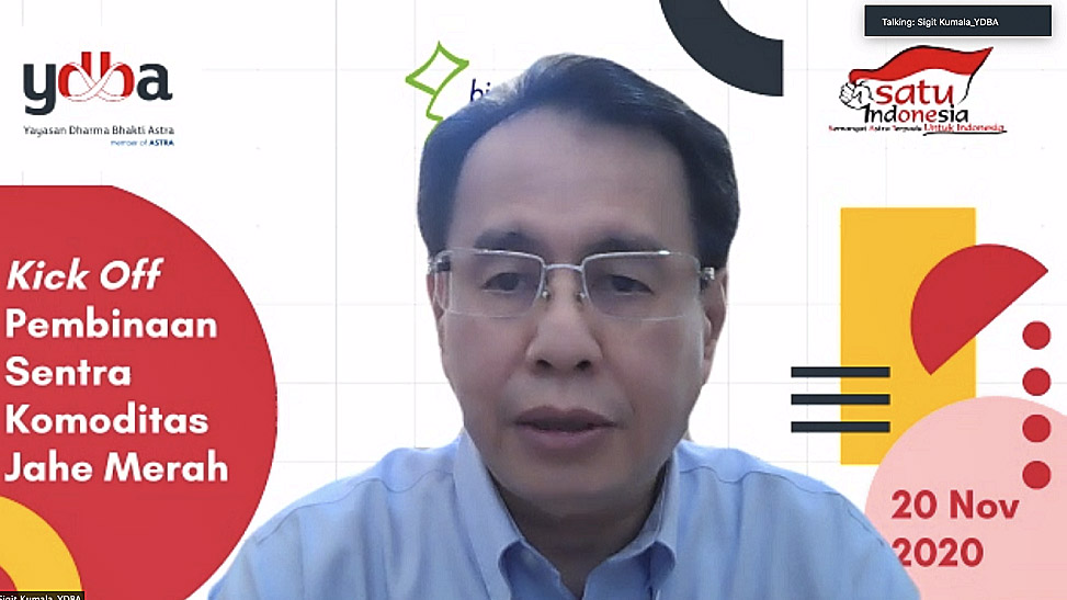 Peresmian Pembinaan Sentra Komoditas Jahe Merah 